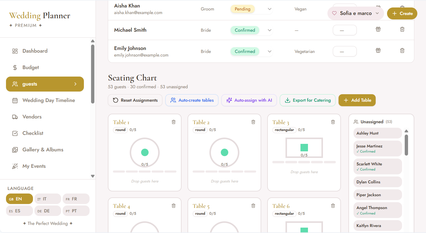 Wedding Planner Premium – The App That Turns Your Wedding Into a Masterpiece
