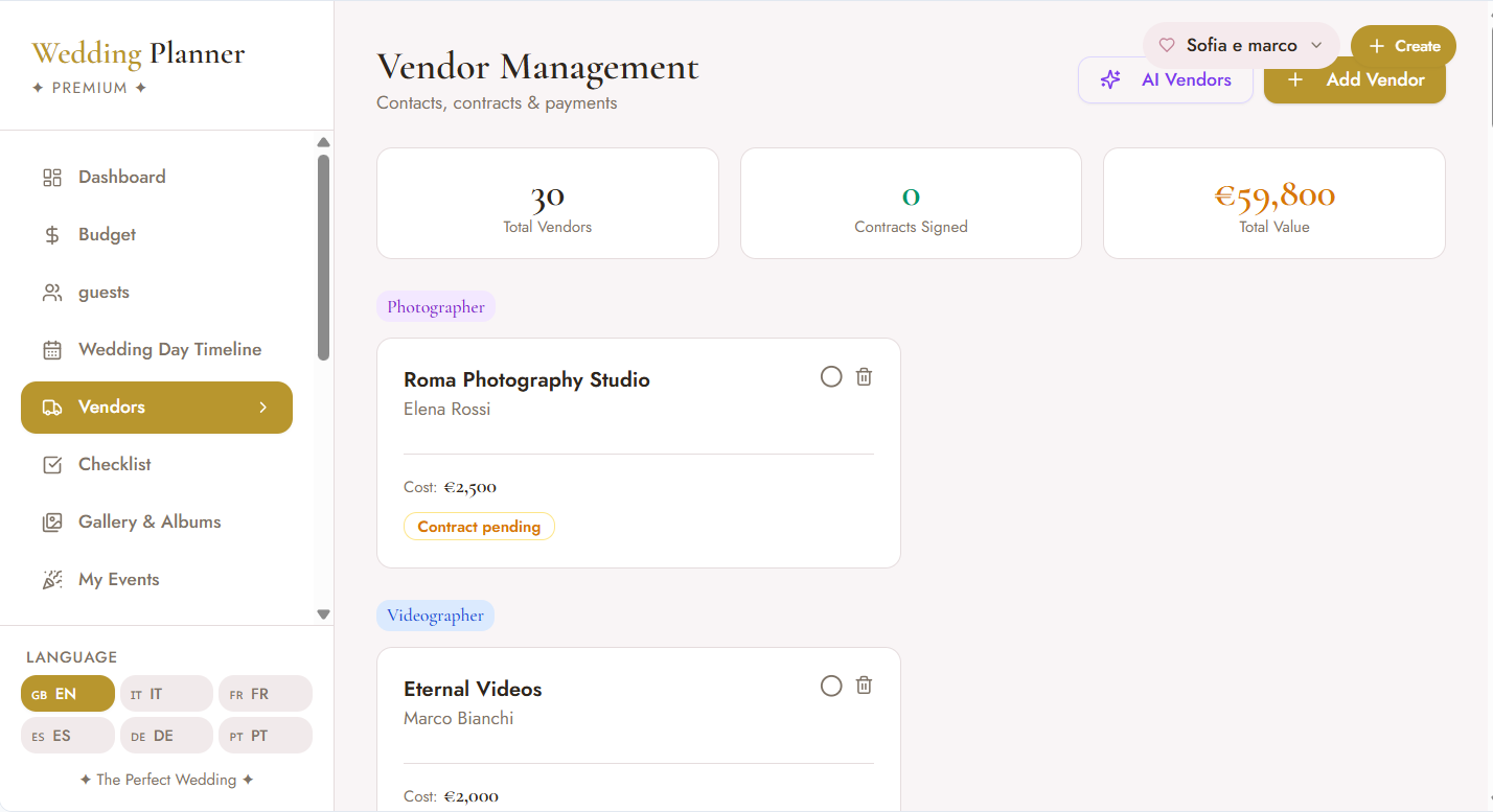 Wedding Planner Premium – The App That Turns Your Wedding Into a Masterpiece