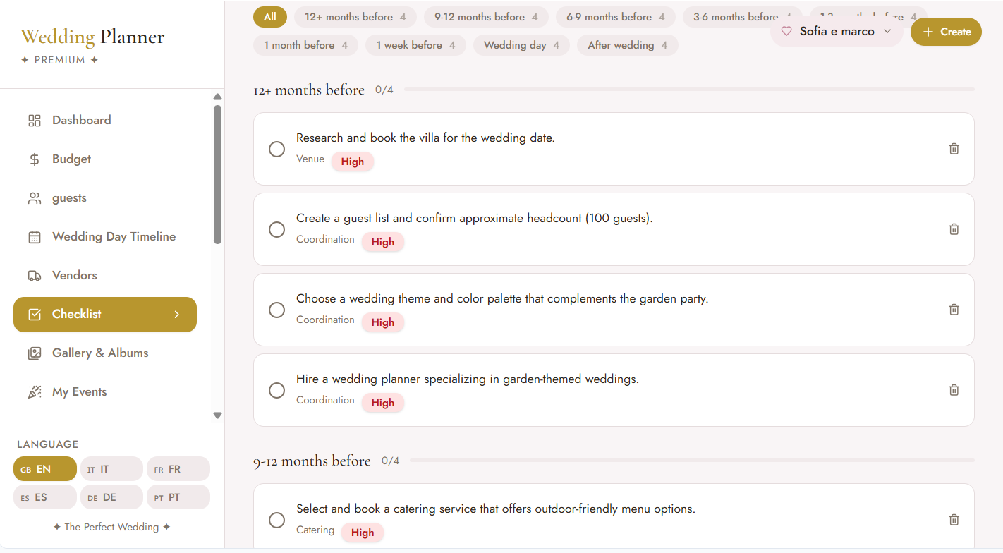 Wedding Planner Premium – The App That Turns Your Wedding Into a Masterpiece
