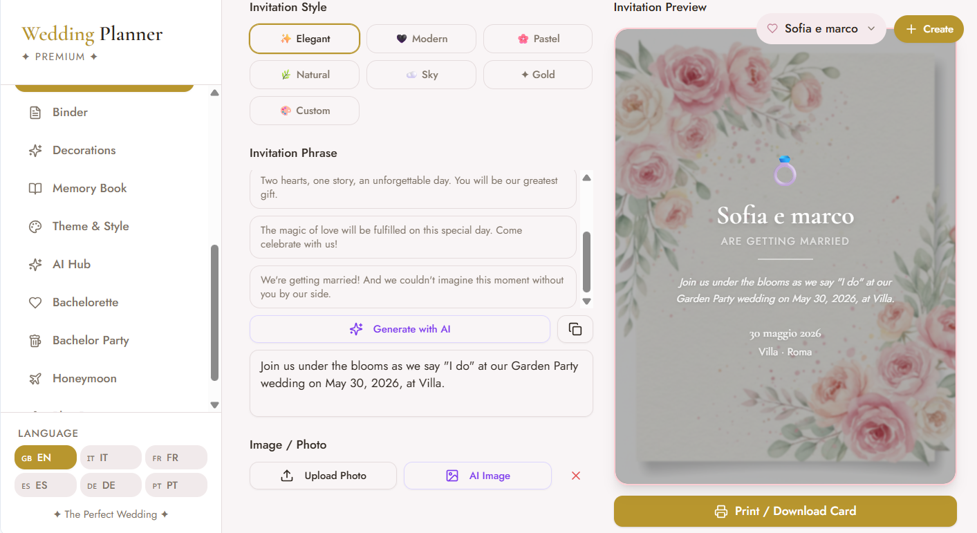 Wedding Planner Premium – The App That Turns Your Wedding Into a Masterpiece