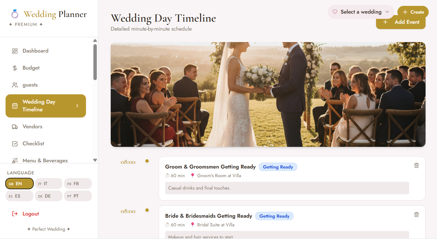 Wedding Planner Premium – The App That Turns Your Wedding Into a Masterpiece
